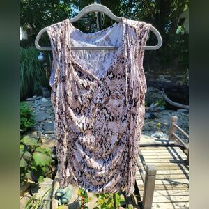 Jennifer Lopez Snake Print Tunic